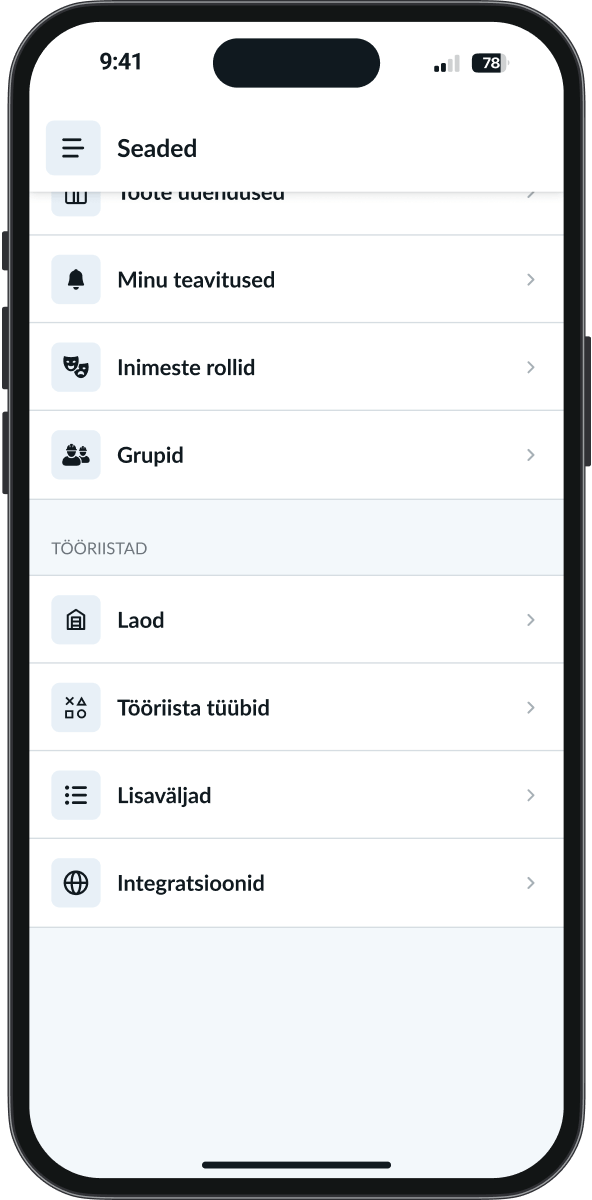 Remato tööriistade mooduli seaded