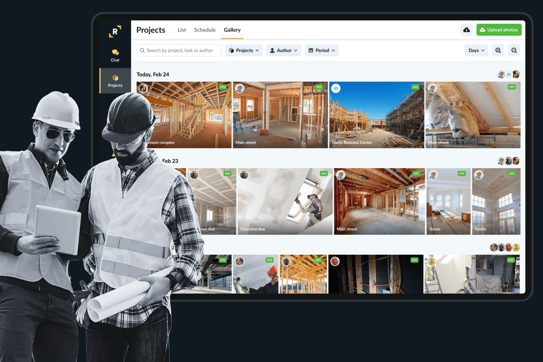subcontractor app for site images