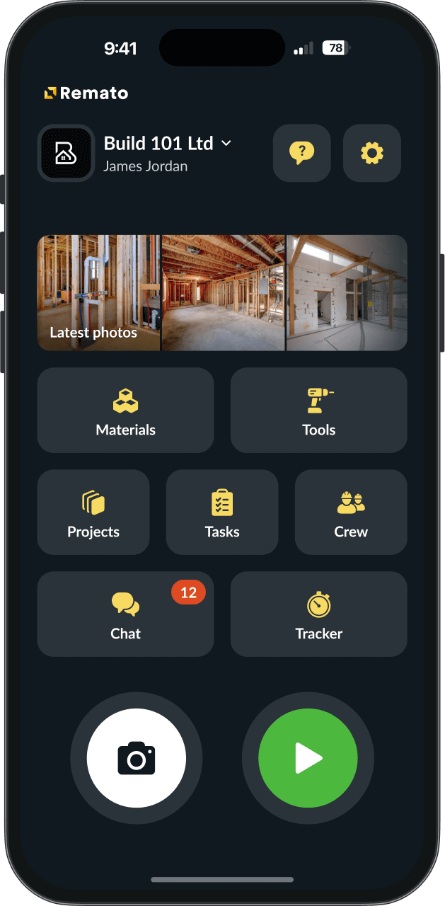 Simple construction software remato