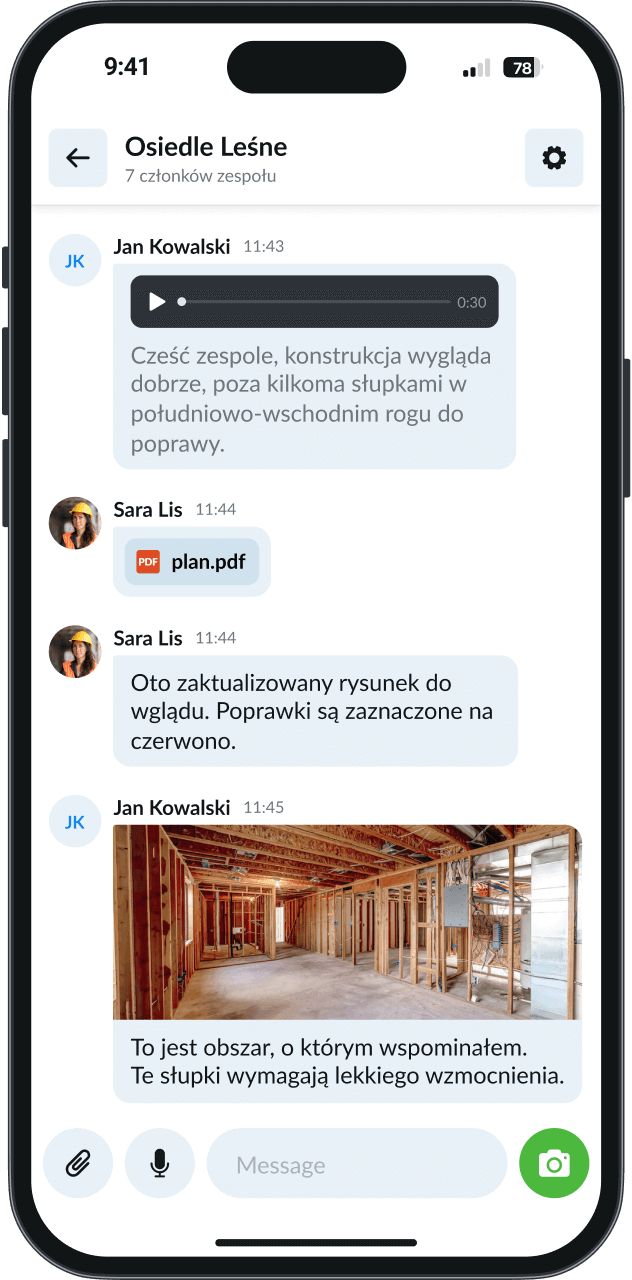 Remato Czat Projektu Budowlanego