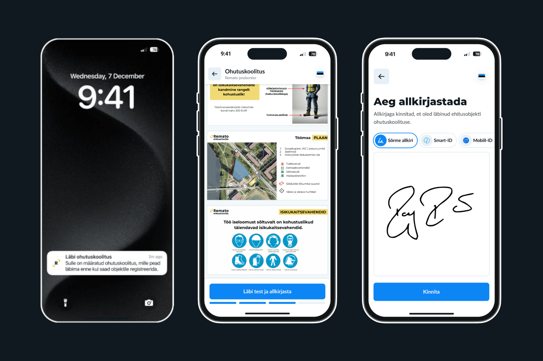 Digitaalne objekti tööohutuskoolitus