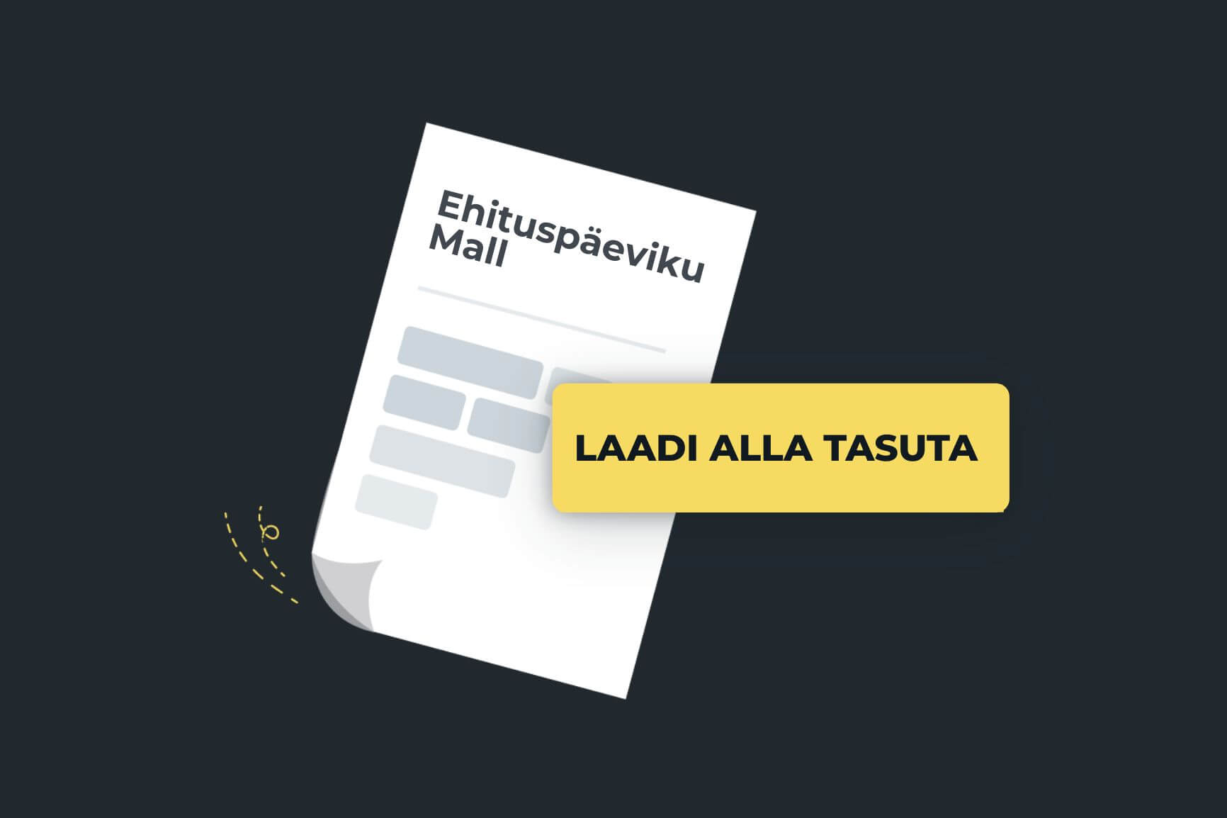 Tasuta ehituspäeviku mall Remato