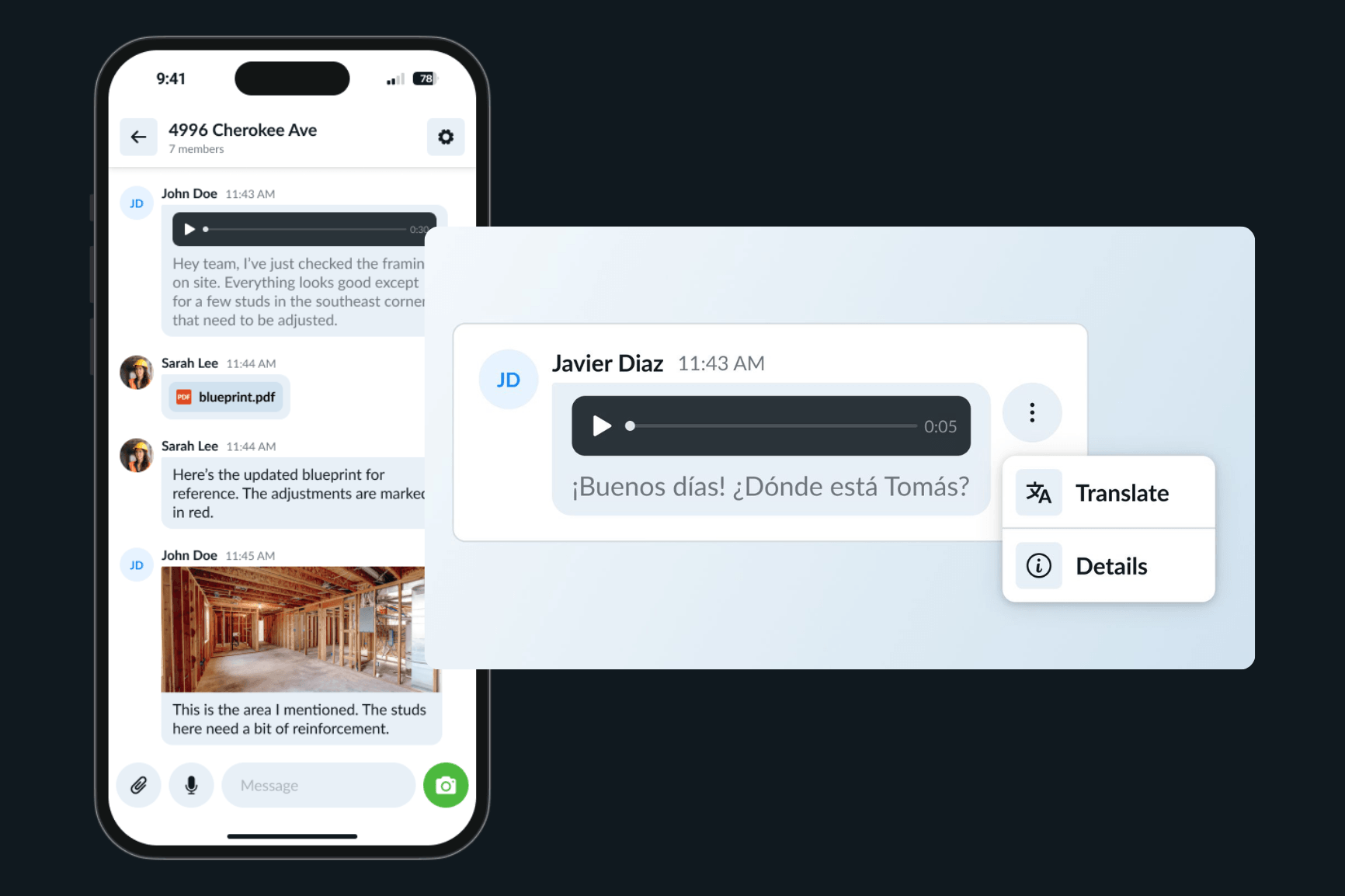 automatisering av bygguppgifter Remato ljudöversättning