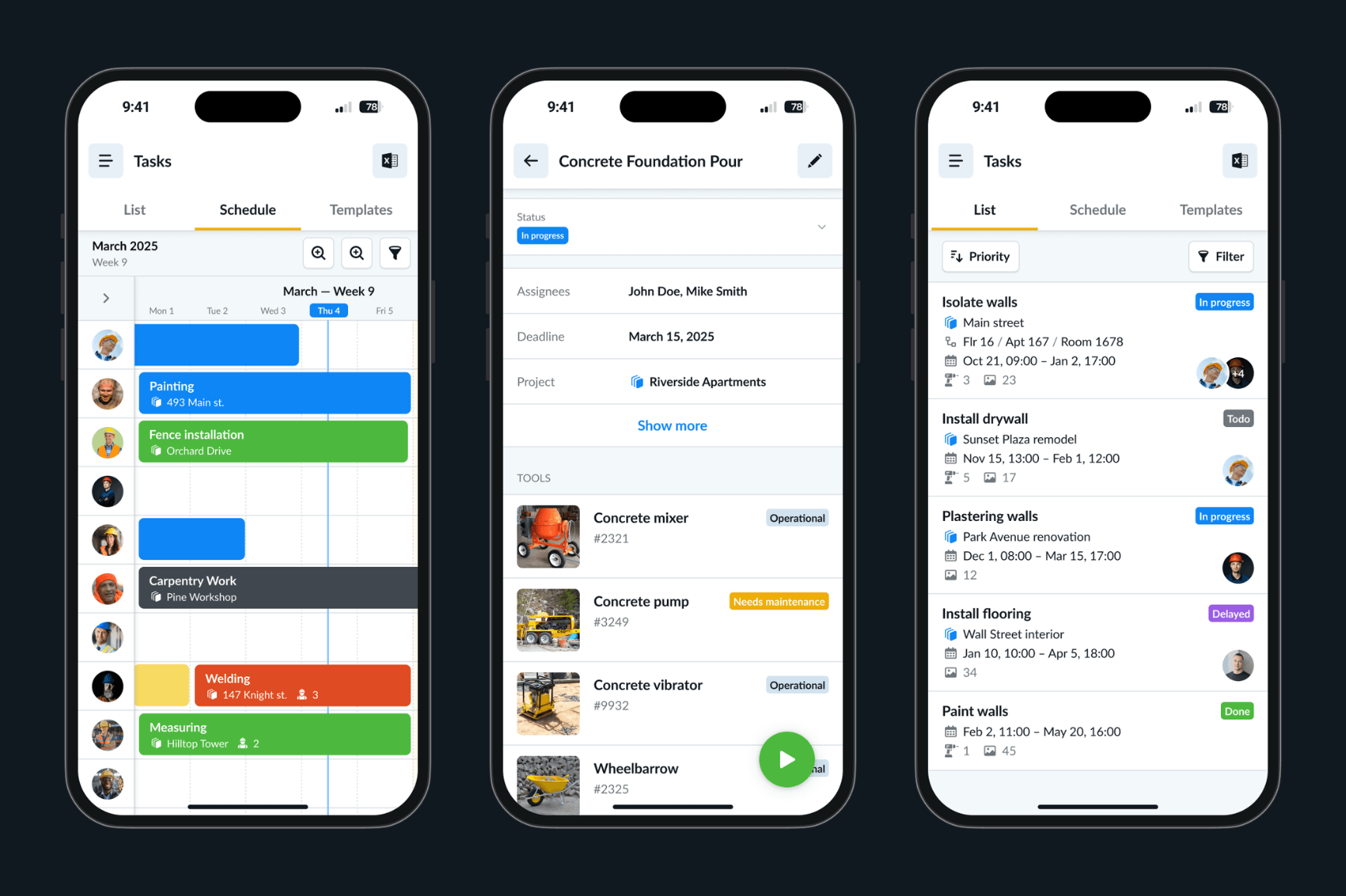 Construction Task List Remato